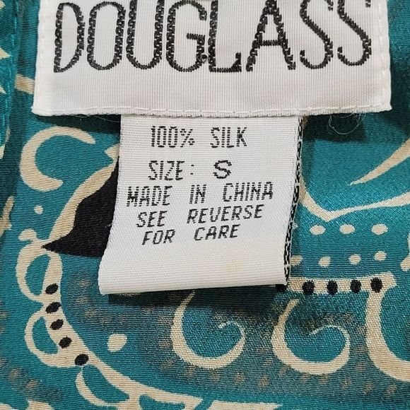 Douglass Women's Short Sleeves Silk Multicolor Top Blouse Size S - Picture 3 of 9